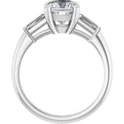 The Signature Baguette 3-Stone Engagement Ring | Cushion | 2 ¾ CTW