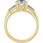 The Signature Baguette 3-Stone Engagement Ring | Cushion | 2 ¾ CTW