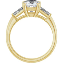 The Signature Baguette 3-Stone Engagement Ring | Cushion | 2 ¾ CTW