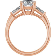 The Signature Baguette 3-Stone Engagement Ring | Cushion | 2 ¾ CTW