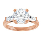 The Signature Baguette 3-Stone Engagement Ring | Round | 2 ¾ CTW