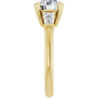 The Signature Baguette 3-Stone Engagement Ring | Round | 2 ¾ CTW