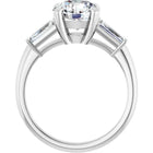 The Signature Baguette 3-Stone Engagement Ring | Round | 2 ¾ CTW