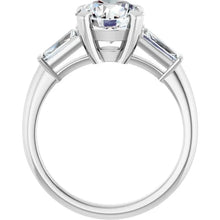 The Signature Baguette 3-Stone Engagement Ring | Round | 2 ¾ CTW