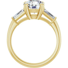 The Signature Baguette 3-Stone Engagement Ring | Round | 2 ¾ CTW