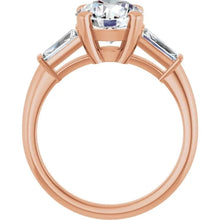 The Signature Baguette 3-Stone Engagement Ring | Round | 2 ¾ CTW
