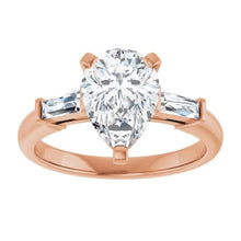 The Signature Baguette 3-Stone Engagement Ring | Pear | 2 ¾ CTW