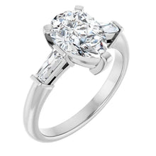 The Signature Baguette 3-Stone Engagement Ring | Pear | 2 ¾ CTW