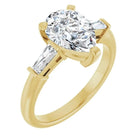 The Signature Baguette 3-Stone Engagement Ring | Pear | 2 ¾ CTW