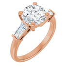 The Signature Baguette 3-Stone Engagement Ring | Round | 2 ¾ CTW