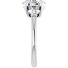 The Signature Baguette 3-Stone Engagement Ring | Oval | 2 ¾ CTW