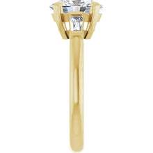 The Signature Baguette 3-Stone Engagement Ring | Oval | 2 ¾ CTW