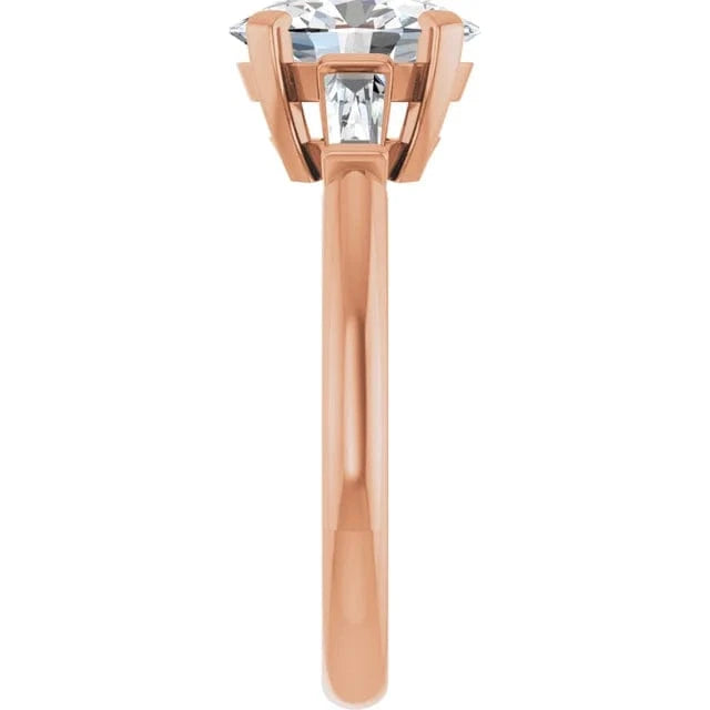 The Signature Baguette 3-Stone Engagement Ring | Oval | 2 ¾ CTW