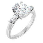 The Signature Baguette 3-Stone Engagement Ring | Oval | 2 ¾ CTW