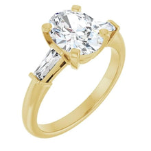 The Signature Baguette 3-Stone Engagement Ring | Oval | 2 ¾ CTW