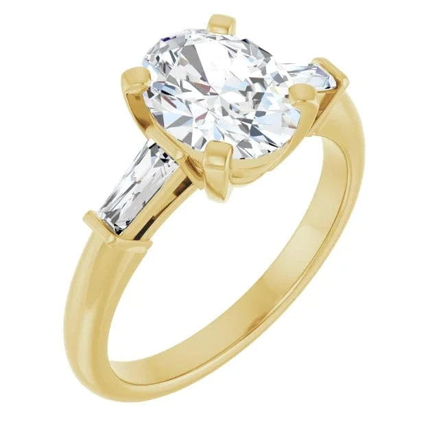 The Signature Baguette 3-Stone Engagement Ring | Oval | 2 ¾ CTW