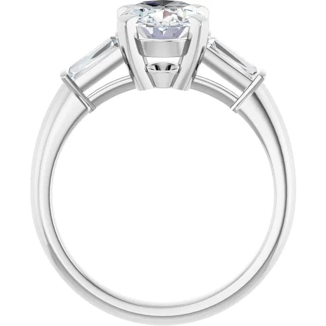 The Signature Baguette 3-Stone Engagement Ring | Oval | 2 ¾ CTW