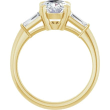 The Signature Baguette 3-Stone Engagement Ring | Oval | 2 ¾ CTW