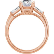 The Signature Baguette 3-Stone Engagement Ring | Oval | 2 ¾ CTW