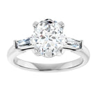 The Signature Baguette 3-Stone Engagement Ring | Oval | 2 ¾ CTW