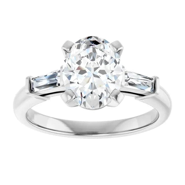 The Signature Baguette 3-Stone Engagement Ring | Oval | 2 ¾ CTW