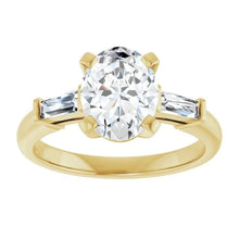 The Signature Baguette 3-Stone Engagement Ring | Oval | 2 ¾ CTW