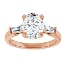 The Signature Baguette 3-Stone Engagement Ring | Oval | 2 ¾ CTW