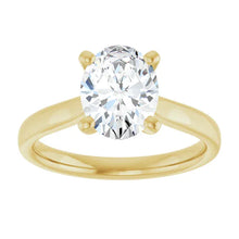 The Signature Cathedral Solitaire Engagement Ring | Oval | 2 CTW