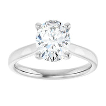 The Signature Cathedral Solitaire Engagement Ring | Oval | 2 CTW