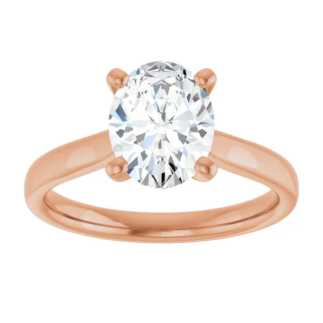 The Signature Cathedral Solitaire Engagement Ring | Oval | 2 CTW
