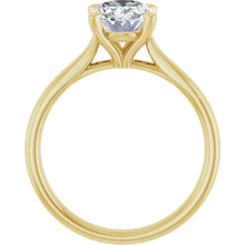 The Signature Cathedral Solitaire Engagement Ring | Oval | 2 CTW