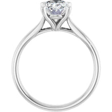 The Signature Cathedral Solitaire Engagement Ring | Oval | 2 CTW