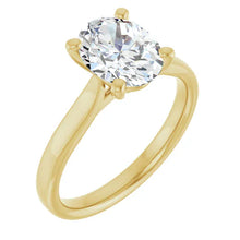 The Signature Cathedral Solitaire Engagement Ring | Oval | 2 CTW