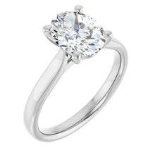 The Signature Cathedral Solitaire Engagement Ring | Oval | 2 CTW