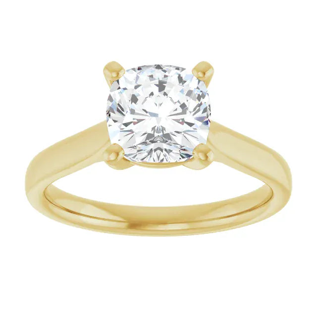 The Signature Cathedral Solitaire Engagement Ring | Cushion | 2 CTW
