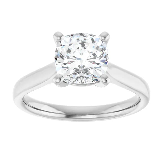 The Signature Cathedral Solitaire Engagement Ring | Cushion | 2 CTW
