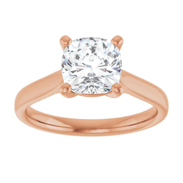 The Signature Cathedral Solitaire Engagement Ring | Cushion | 2 CTW