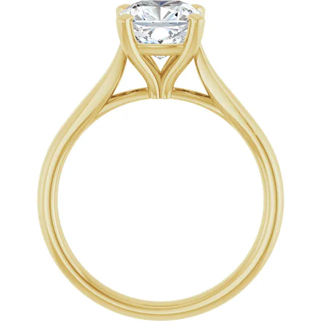 The Signature Cathedral Solitaire Engagement Ring | Cushion | 2 CTW
