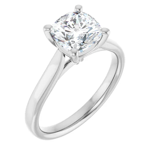 The Signature Cathedral Solitaire Engagement Ring | Cushion | 2 CTW