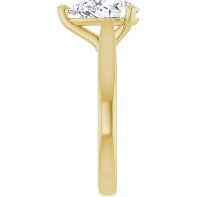 The Signature Cathedral Solitaire Engagement Ring | Pear | 2 CTW