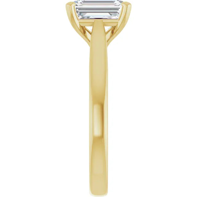 The Signature Cathedral Solitaire Engagement Ring | Emerald | 2 CTW