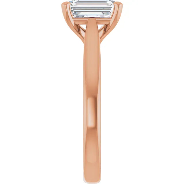 The Signature Cathedral Solitaire Engagement Ring | Emerald | 2 CTW