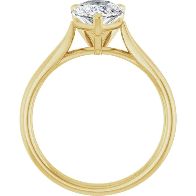 The Signature Cathedral Solitaire Engagement Ring | Pear | 2 CTW