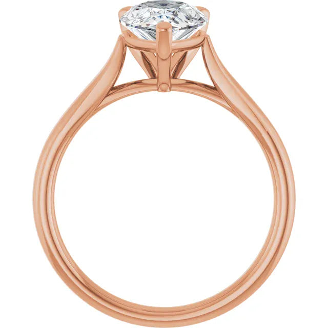 The Signature Cathedral Solitaire Engagement Ring | Pear | 2 CTW