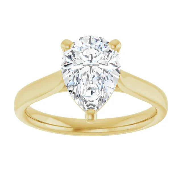 The Signature Cathedral Solitaire Engagement Ring | Pear | 2 CTW
