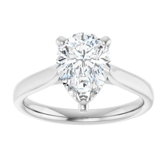The Signature Cathedral Solitaire Engagement Ring | Pear | 2 CTW