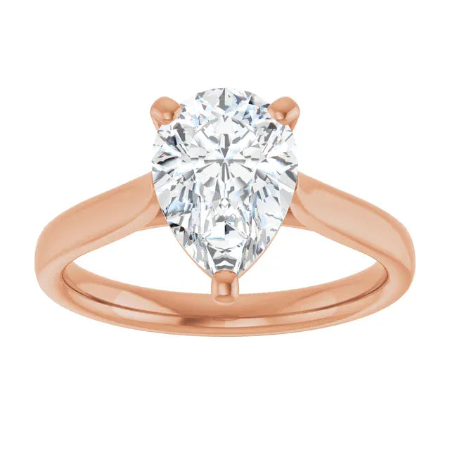 The Signature Cathedral Solitaire Engagement Ring | Pear | 2 CTW
