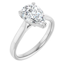The Signature Cathedral Solitaire Engagement Ring | Pear | 2 CTW