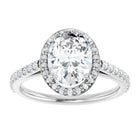 The Classic Accented Halo Engagement Ring | Oval | 2 ⅜ CTW