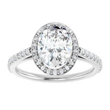The Classic Accented Halo Engagement Ring | Oval | 2 ⅜ CTW